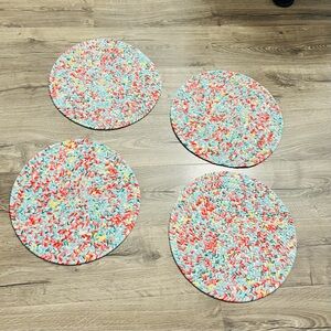 The Pioneer Woman Vintage Floral Reversible Round Placemat,Multicolored, 15"